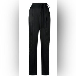 NWT Jonathon Simkhai Karina Tie Waist Trouser Black Size 2